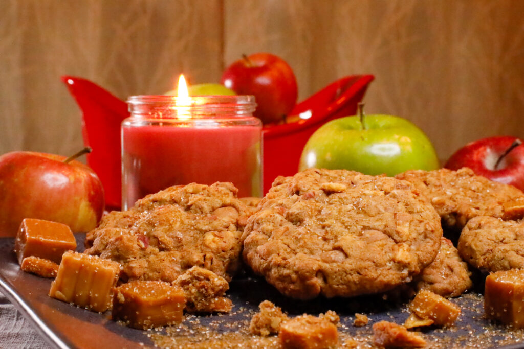 Salted Caramel Apple Cookies